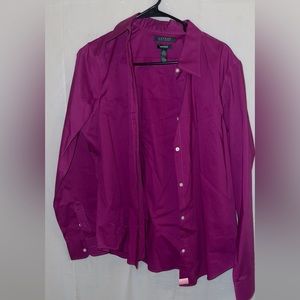 Purple/Magenta Button Down Shirt